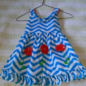 🌹18 month blue chevron striped sundress🌹